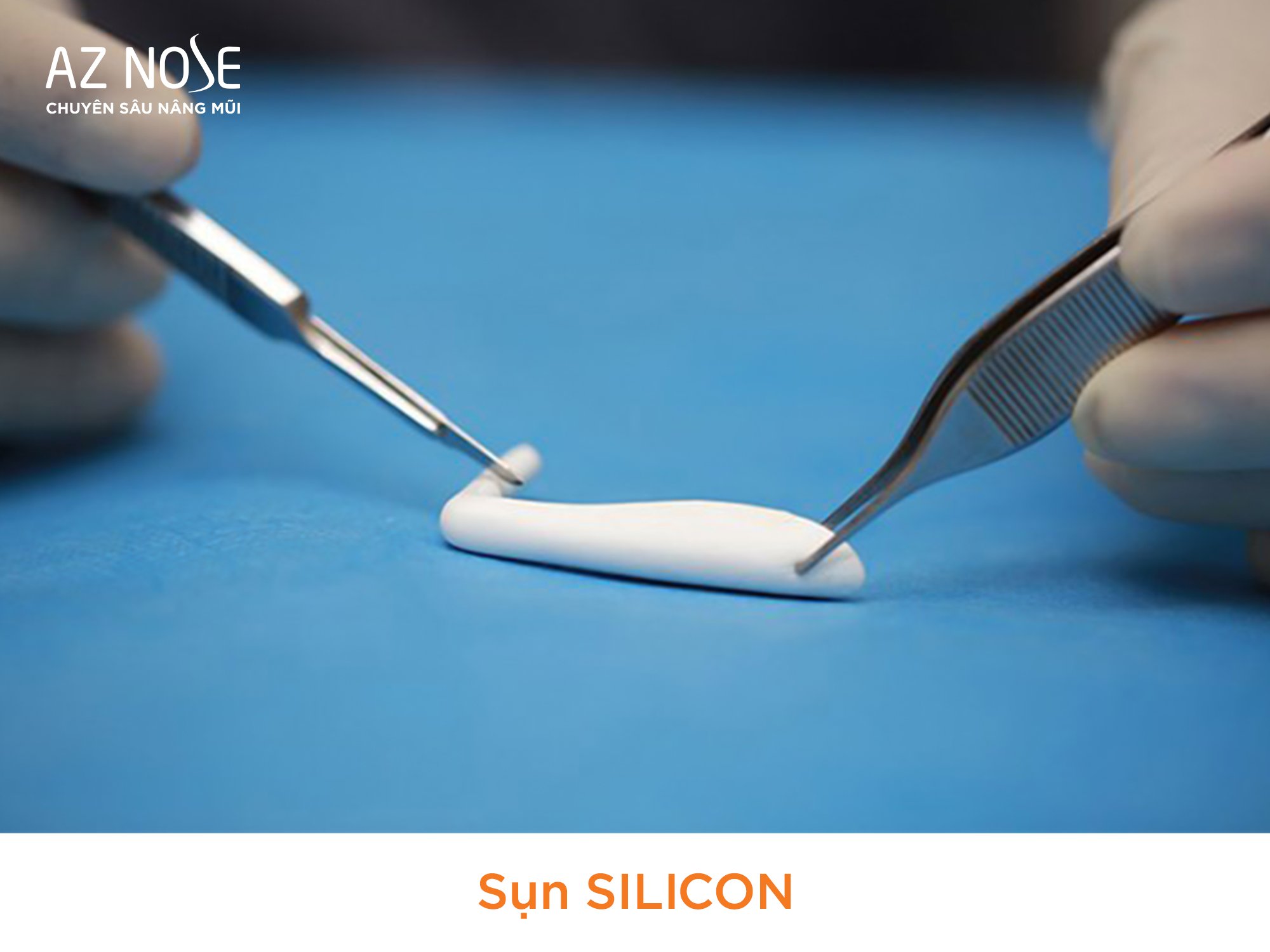 Silicon là loại sụn rất phổ biến trong nâng mũi