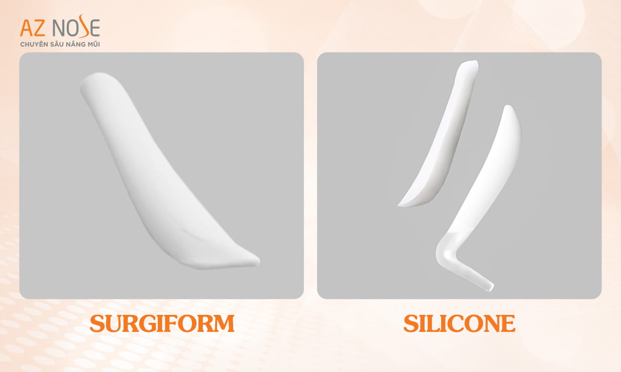 Điểm khác biệt giữa Surgiform và Silicone là gì?