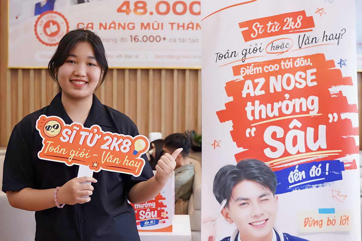 2k8 ơi, mang ngay bảng điểm tới AZ NOSE để nhận “thưởng” đến 100% chi phí nâng mũi!